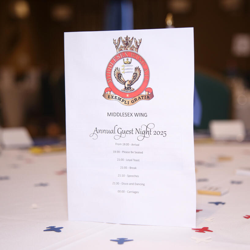 Middlesex Wing RAFAC Guest Dinner